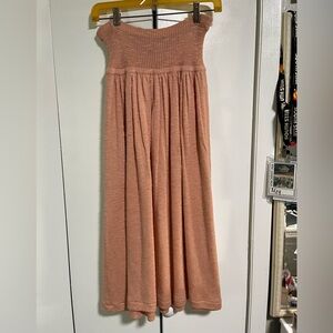 Vintage Ann Wi Coral Knit Maxi Skirt
